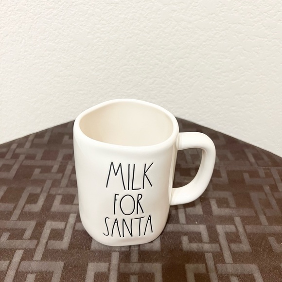 Rae Dunn SANTA’S COOKIES cellar and MILK FOR SANTA mug - Picture 8 of 9
